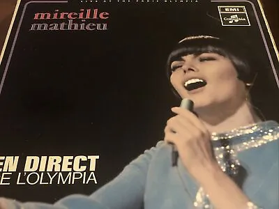 Mireille Mathieu En Direct De L'Olympia Lp France English Press. VG+/VG+ • $8.75