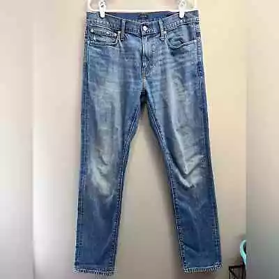 J. CREW Flex Slim Wash Blue Denim Men’s Jeans Size W32 X L32 • $30