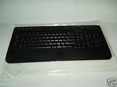 Dell Wireless Slim Black Multimedia Keyboard W/Volume Play Calc M756C Y-RBP-DEL4 • $21.75