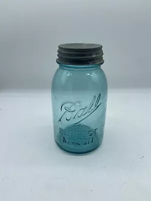 Vintage Mint Green Ball Perfect Mason Quart Mason Jar #3 With Zinc Lid Very Nice • $12.97