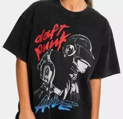 Vintage Daft Punk Band T-Shirt Daft Punk Alive Tour Shirt Unisex S-5Xl • $16.97