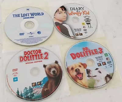 The Lost World & Jurassic Park 3 Dr Dolittle 2 3 4 5 DVD Discs Only Bulk Movie • $9.99