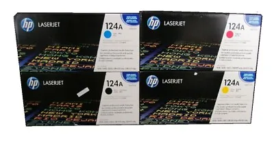 Original Toner HP Color Laserjet 1600 2600n 2605dn CM1015/124A Q6000A- Q6003A • £91.42