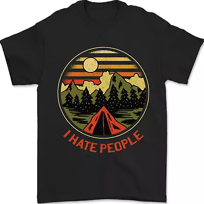 I Hate People Funny Camping Outdoors Trekking Mens T-Shirt 100% Cotton • $22.33