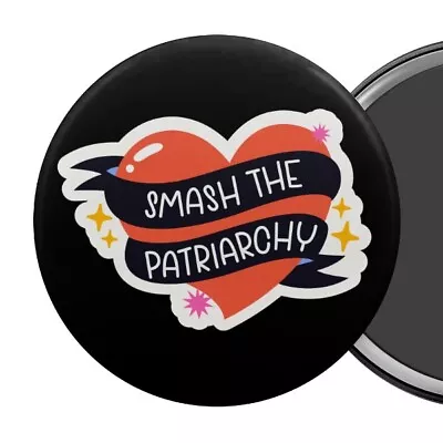 Smash The Patriarchy Feminist Fridge Magnet Love Heart Feminism Slogan • $7.95