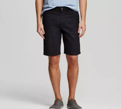 Mens Merona Flat Front Chino Navy Blue Shorts NWT 40 X 10.5 • $12.99