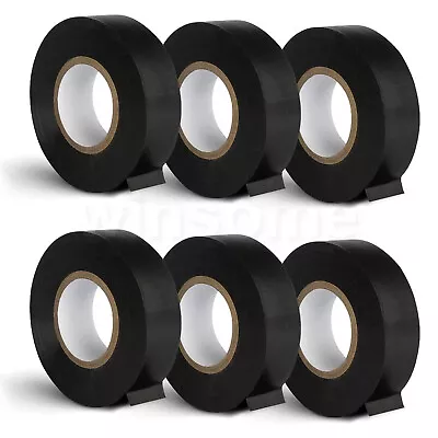 Electrical Tape Waterproof Heat Resistant PVC Electric Insulation Tape 20mx 19mm • £2.97