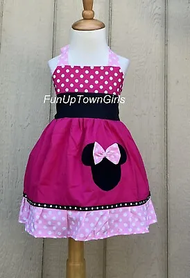 Minnie Mouse Polka Dot Dress Pink Baby Minnie Mouse Dress • $34.99
