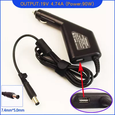 £23.51 • Buy Laptop DC Adapter Car Charger +USB For HP Compaq Presario CQ40-620TX