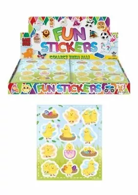 £1.69 • Buy 6 EASTER CHICKS Stickers Sticker Sheets Egg Hunt Kids Girls Party Bag Fillers