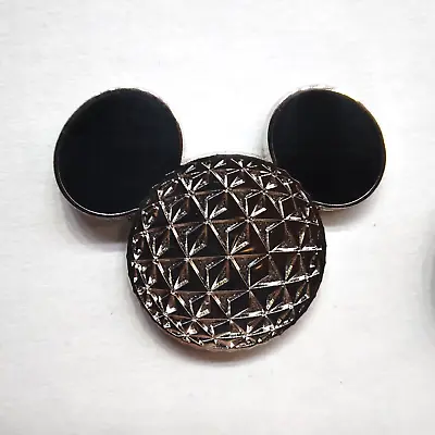 $8.47 • Buy 2010 Mickey Mouse Ears Logo Icon EPCOT Silver Walt Disney Trading Lapel Pin