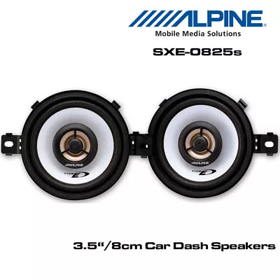 Alpine SXE-0825S - 3.5  8cm 2-Way Car Coaxial Speakers 300W Total Power • £34.95