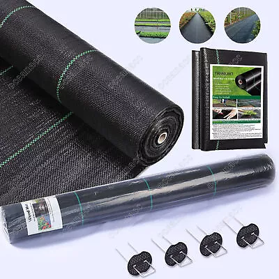 Weed Membrane Control Fabric Ground Cover Sheet Garden Landscape Heavy Duty • £7.99