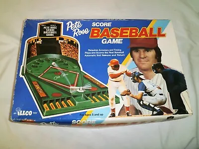 Rare Vintage 1979 Pete Rose Score Baseball Game Table Game Complete By Illco Toy • $50