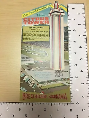 Vintage Travel Brochure See Florida From It Highest Point Citrus Tower Panorama • $16.46