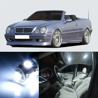9×White LED Interior SMD Light Kit No Error For Mercedes Benz CLK W208 1998-2002 • $14.19