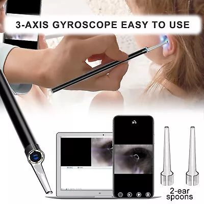 LED Ear Camera Cleaner Endoscope Otoscope Scope Pick Ear Wax Removal Scoop Tool • $7.99