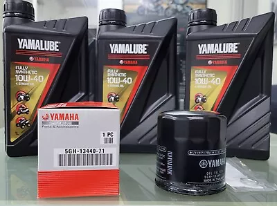$119.99 • Buy Yamaha MT07 Service Kit Oil Filter 5GH-13440 Yamalube Fully Synthetic Oil