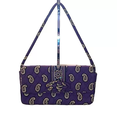 Vera Bradley Purple Paisley Pattern Handbag Small Purse/Clutch • $14.95