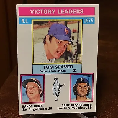 Seaver/Montefusco/Messersmith  1976 Topps NL K Leaders #203 -set Break - E126 • $1.99