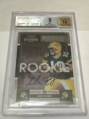 Matt Flynn 2008 Playoff Contenders Rookie Ticket True Rc Auto #177 Bgs 9 • $19.99