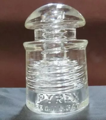 Vintage Corning Pyrex Clear Glass Insulator For Telephone Lines. FREE SHIPPING • $17.89