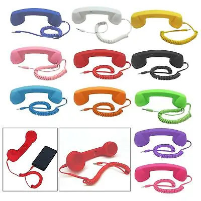 Vintage Mobile Phone Handset 3.5mm Stylish Classic For IPhone IPad Cellphone • £12.48