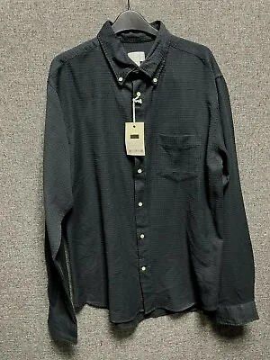 £74.99 • Buy Gant Rugger Dobby Check Shirt Black XL TD025 CC 01