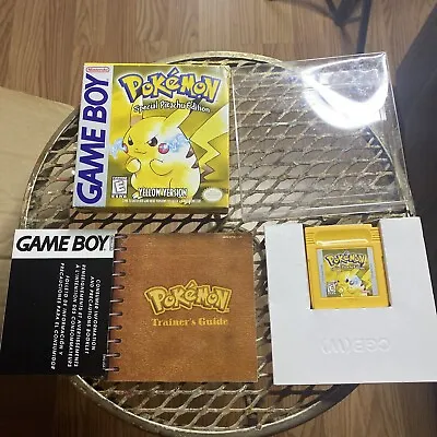 $400 • Buy Pokemon Yellow Pikachu Version Nintendo Gameboy Color CIB Excellent Authentic 