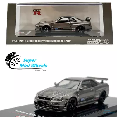 INNO64 1:64 Nissan Skyline GT-R R34 Omori Factory  Clubman Race Spec  • $29.99