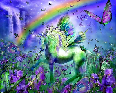 $32 • Buy Diamond Painting 5D Full Square 40 X 50cm, Unicorn, PRICE REDUCED