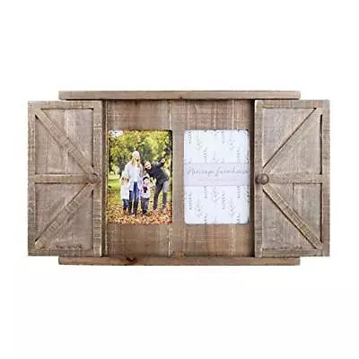 Multi Wood Barn Door Picture Frame2 Openings，5x7  Rustic Wall Photo Frame • $47.50