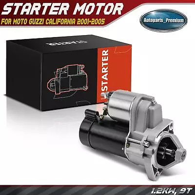 Starter Motor For Moto Guzzi California 2001-2005 1.2KW CW 9T Clockwise Rotation • $56.99