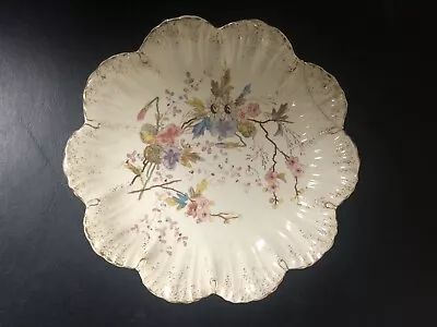 Antique Franz Anton Mehlem Bonn Rhein Porcelain Floral Dinner Plate   9-1/2  • £24.13