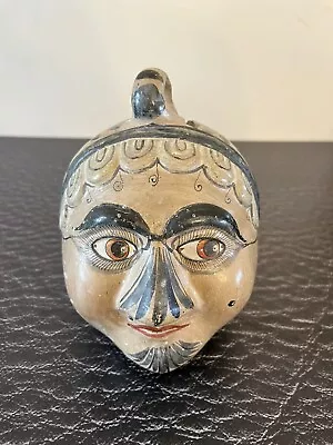 Mexican SOLIS Family Tonala Burnished Pottery Head Bank 5 1/2  • $45