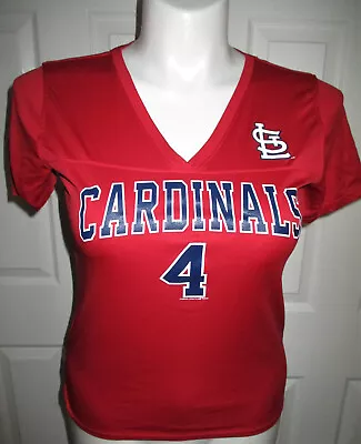 St. Louis Cardinals MLB Yadier Molina #4 Campus Lifestyle RED Top Women's Medium • $19