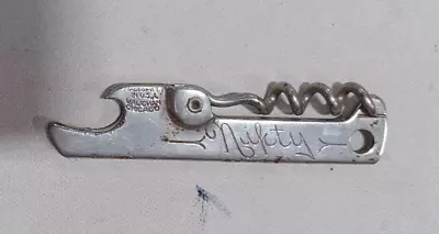 Vintage  Nifty  Bottle Opener With Corkscrew Vaughan Chicago IL • $9.95