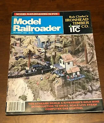 MODEL RAILROADER MAGAZINE (October 1985) Modular Traction Design Athearn SD40-2 • $7.12