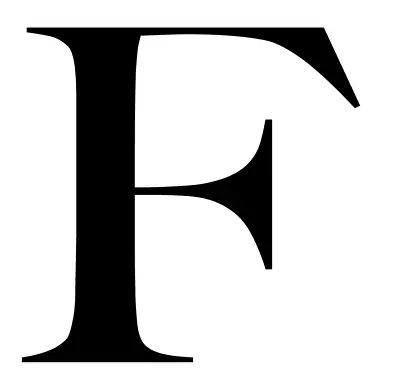 F Monogram Initial Letter Caslon Font Vinyl Decal Sticker A1645 • $6.99