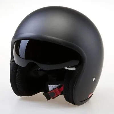 Viper RS-V06 Matt Black Motorcycle Bike Open Face Jet Crash Helmet Scooter NEW • $74.59