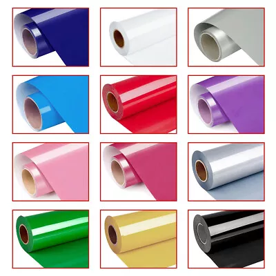 New HEAT TRANSFER VINYL Roll Iron On HTV For Cricut Silhouette T-shirt 12 X5ft • $3.84