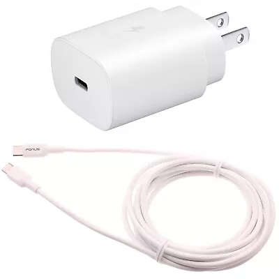 For Google Pixel 6/7/Pro/Fold 25W Fast Home Charger PD Type-C 10ft USB-C Cable • $20.67