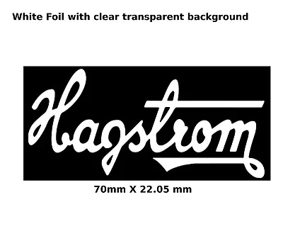 Hagstrom Guitar Decal Head Stocks Restoration Water Slide Logo 184wb • $7.65