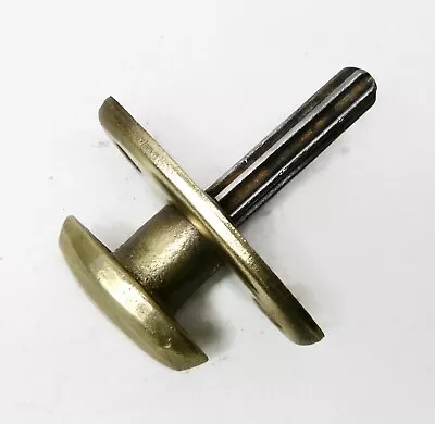 Antique Vintage Mortise Lock Thumb Turn Knob W/ Plate Star Shaped Spindle • $19.99