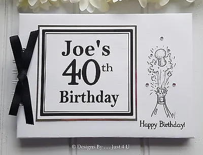 Personalised Milestone Birthday Guest Book*photo Album • £17.99