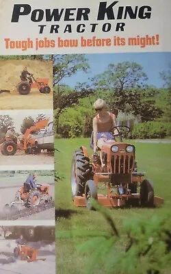 $117.19 • Buy Power King 1979 Lawn Garden Tractor & Implements Sales Brochure Catalog Manual