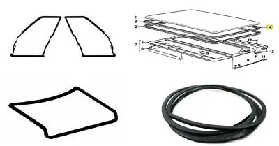 Fit For BMW E30 Coupe 2 Doors Weatherstrip Trunk Lid Rubber Sunroof Seal 4 Pcs • $89.91