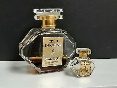 Crepe De Chine By F. Millot Paris Vintage 1 Oz Splash & Micro Mini Perfume • $24.95