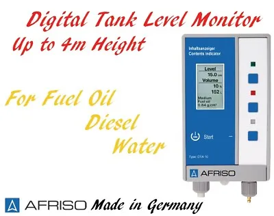 Digital Water FuelOil Diesel Tank Level Gauge Monitor Meter Indicator To 4m Deep • £208.16