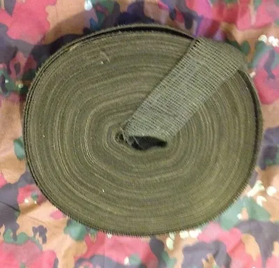 2  Wide Army Hunting Designer Camouflage Olive Green Burlap Roll 3 Yards. • $4.99